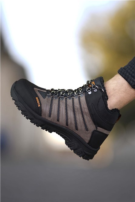 botas rabiscadas masculina 0012116 - Marrom #325385