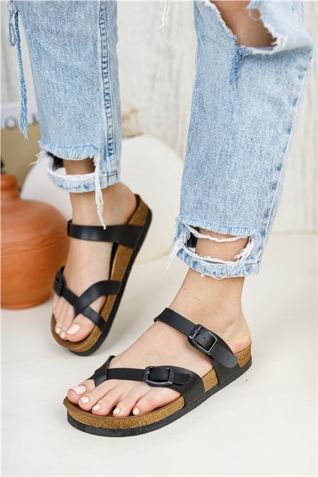 Chinelos Femininos 0012501 - Pretos #325927