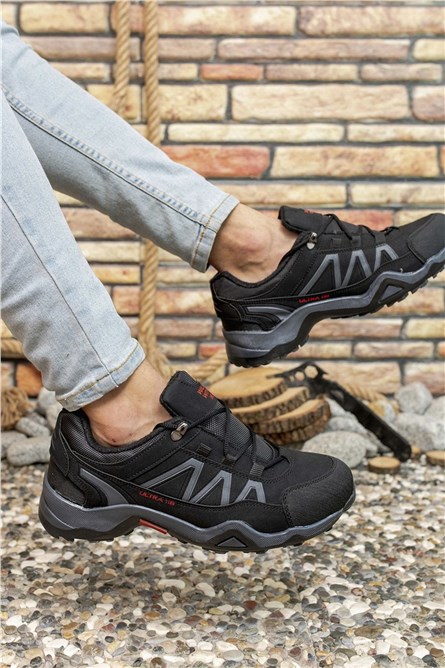 Botas de caminhada masculinas 0012T4000 - pretas #325494