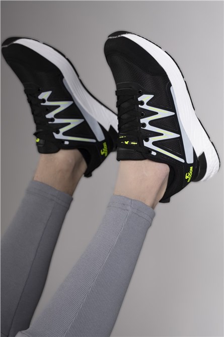 Calçados Esportivos Masculinos 0012301 - Preto com Branco #329044