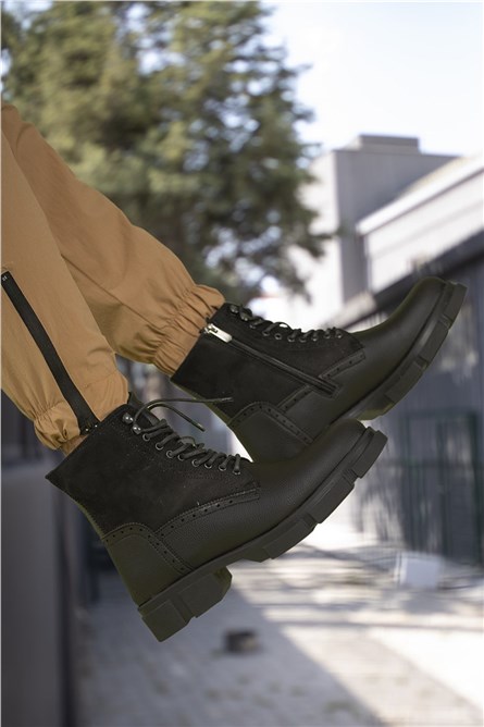 Botas Masculinas de Camurça 0012730 - Pretas #326113