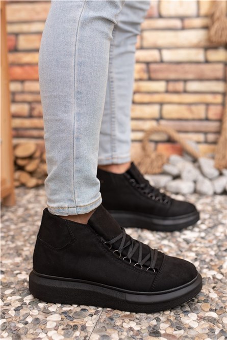 Botas Masculinas de Camurça 0012575 - Pretas #325460