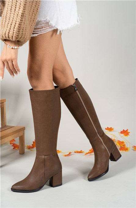 Botas femininas com atacadores - Pretas #358440