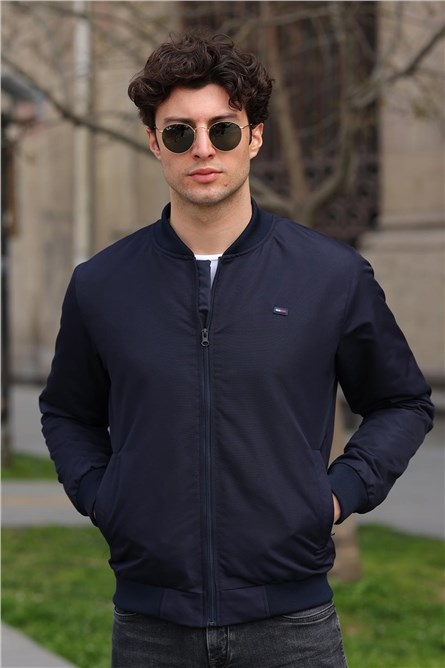 Jaqueta masculina impermeável e à prova de vento DM-6-1 - Marinha #408744