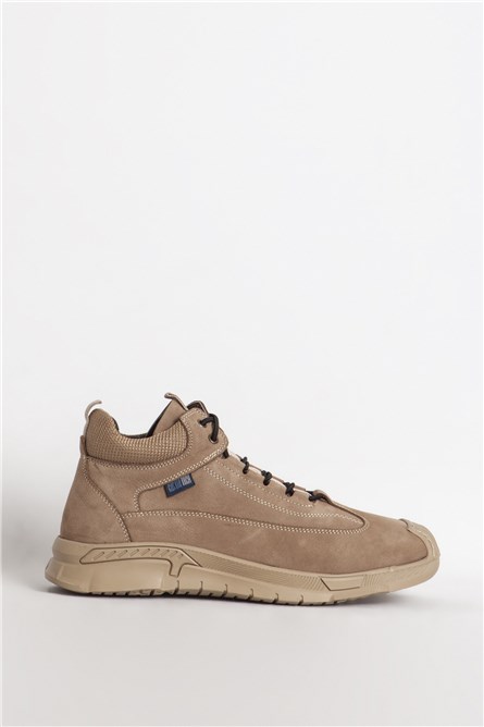 Botas Masculinas Nubuck Natural 16215 - Bege #388869