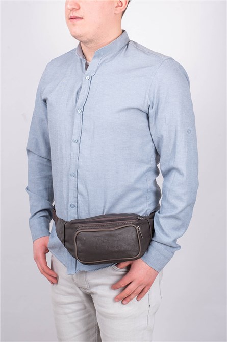 Bolsa de Cintura Masculina - Castanho Escuro 408