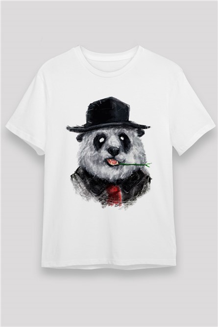 Unisex Print T-Shirt - White #375361