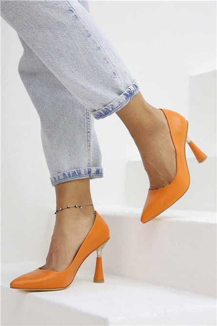 Sapatos Elegantes Femininos - Laranja #321224