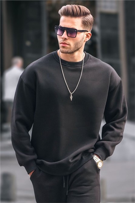 Moletom Oversize Masculino 6048 - Preto #364565