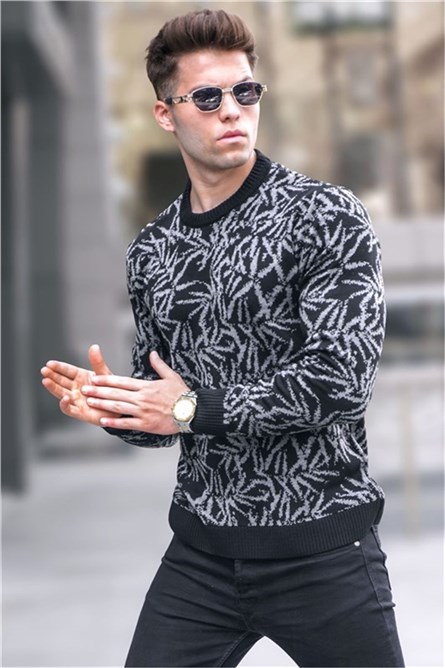 Suéter Tricotado Masculino 5767 - Preto #334339