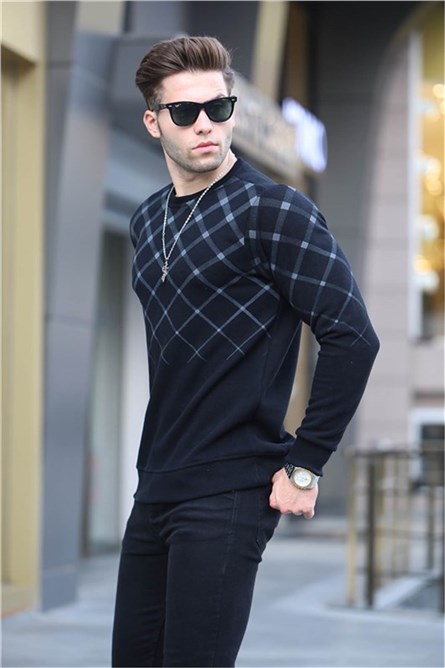 Suéter Masculino 6019 - Preto #358370