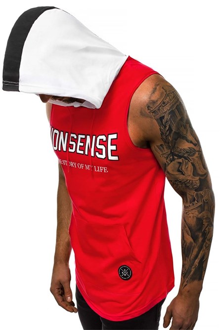 Muška majica s kapuljačom 2882 - Crvena 285238