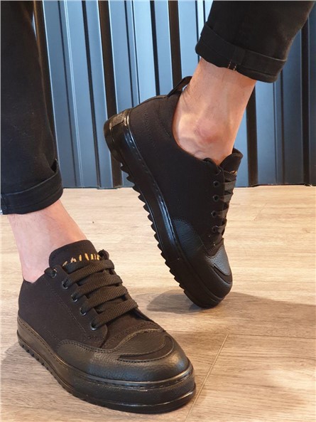 Sapatos Masculinos de Cadarço SLW-021 - Preto #371344