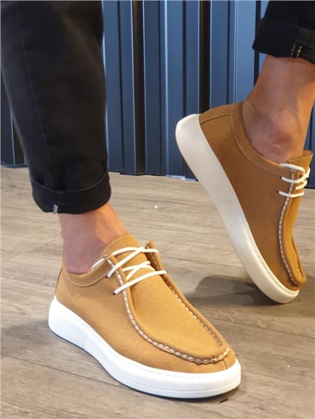 Sapatos masculinos com cadarço SLW-170 - Taba #382103