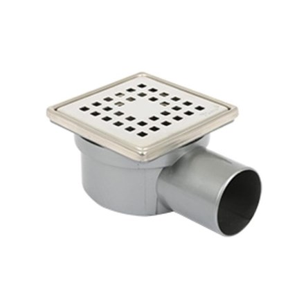 Euromart - Sukar Floor siphon with steel frame and grid 10x10 cm ...