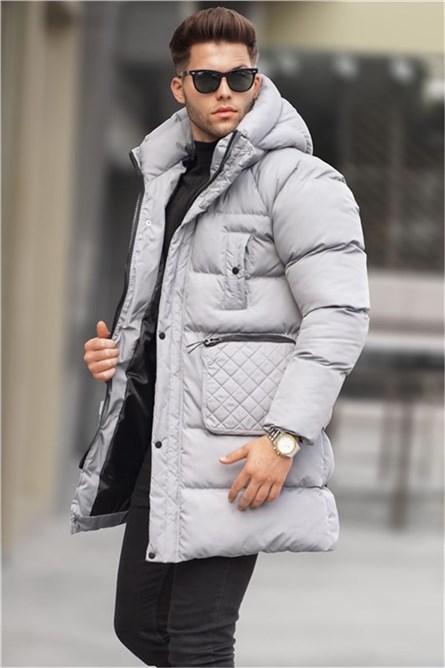 Giacca lungo Uomo 5745 - Grigio #334576