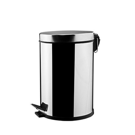 Tema 304 Kalite Pattumiera a pedale da 5 litri - Cromo #335534