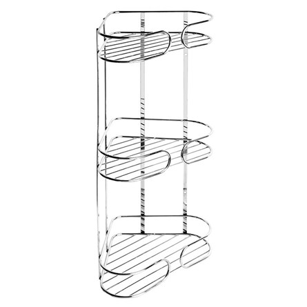 Tema Otel Serisi 20x20 cm Üçlü Paslanmaz Krom Köşe Tel Süngerlik  #339442