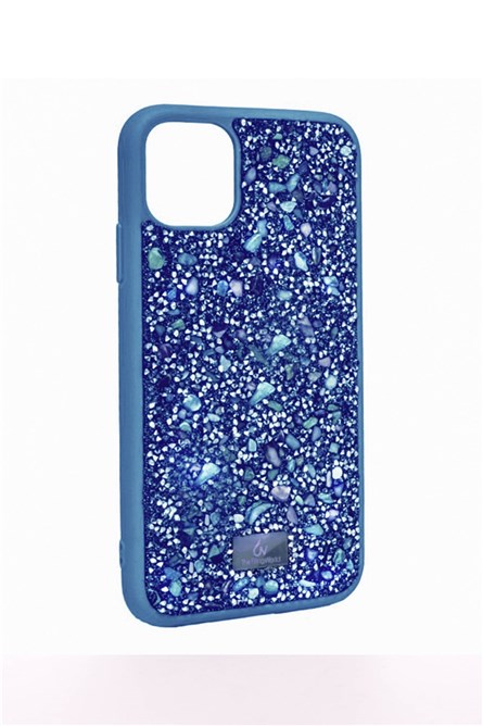 The Bling World Parte traseira de silicone  para iPhone 11 Azul 734329