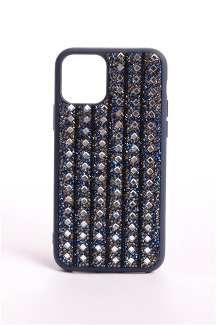 The Bling World Parte traseira de silicone para iPhone 11 Pro Azul Escuro 734336