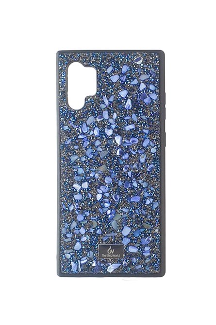 The  Bling World Parte traseira de silicone para Samsung Note10 Azul 734347