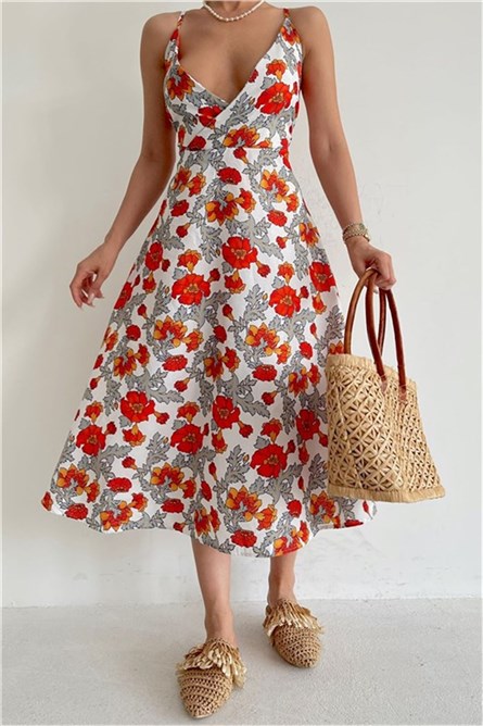 Vestido Estampado Feminino MG1537 - Multicolorido #333101