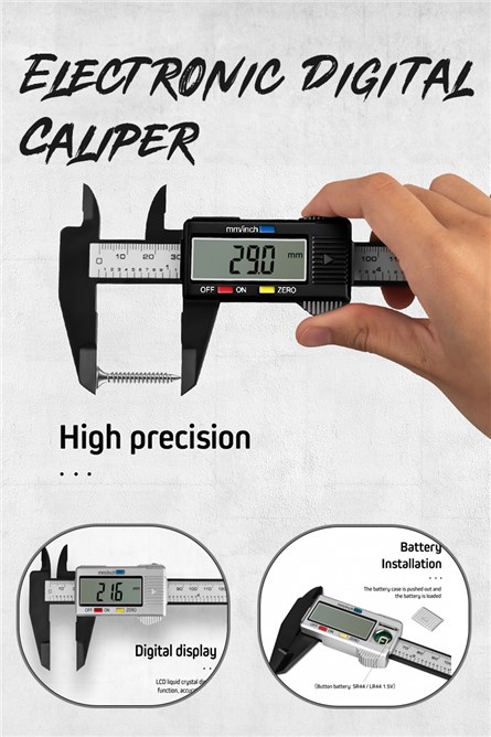 Electronic Digital Caliper 0-150mm - Black 20210835827