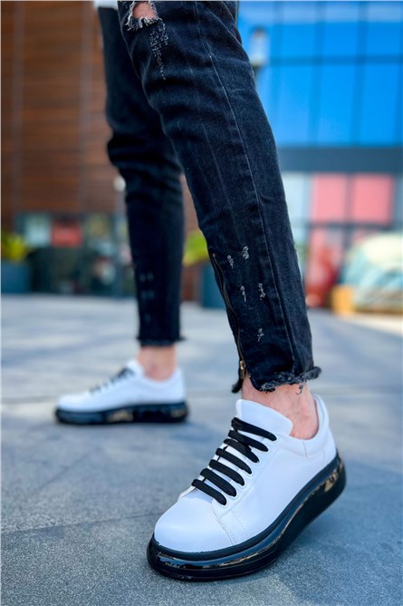 CH295 CST Men's Shoes - White with Black #402799