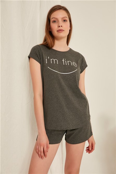 Pijama feminino 10270000 - Antracite #313959