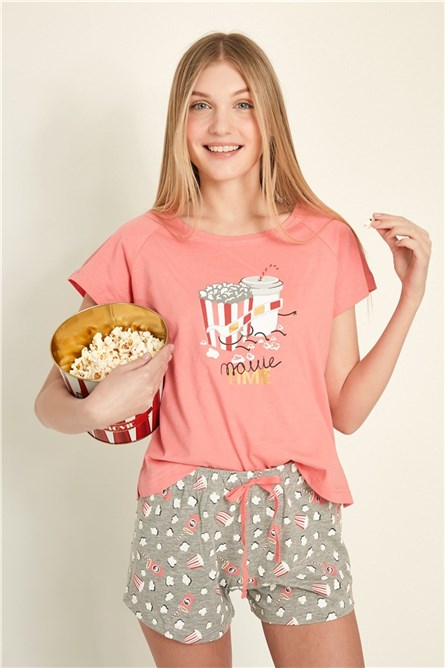 Pijama feminino 9110985208 - Rosa 313838