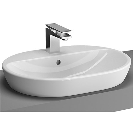 VitrA Metropole 60 cm Beyaz Armatür Bantlı Oval Çanak Lavabo  #335197