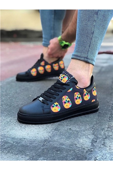 Sapatos Casuais Masculinos WG01 - Preto #317029