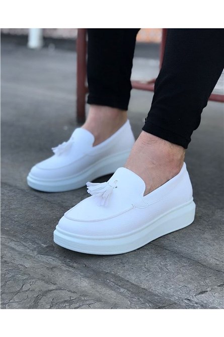 Sapatos casuais masculinos WG154 - Branco #317010