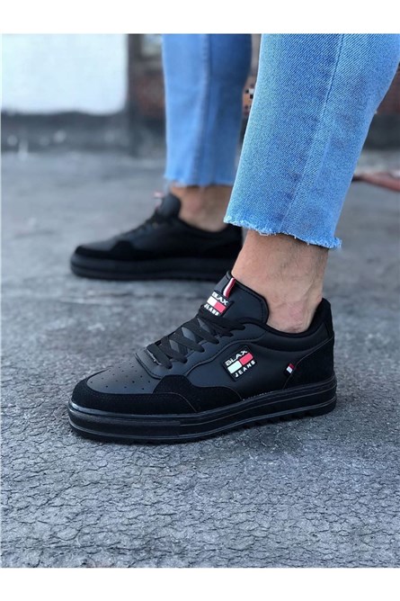 Sapatos Casuais Masculinos WG206 - Preto #358123