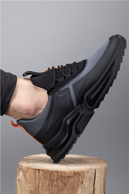 Muške sportske cipele 0012836 - sive s crnim #402727