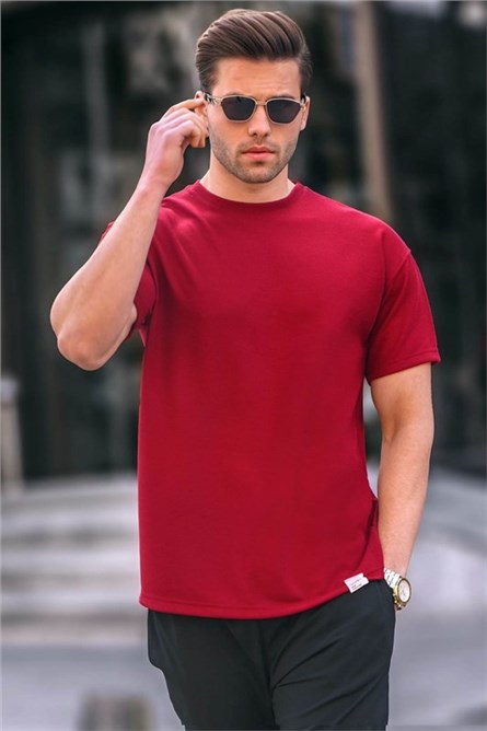 Camiseta Masculina Regular Fit 6099 - Borgonha #394691