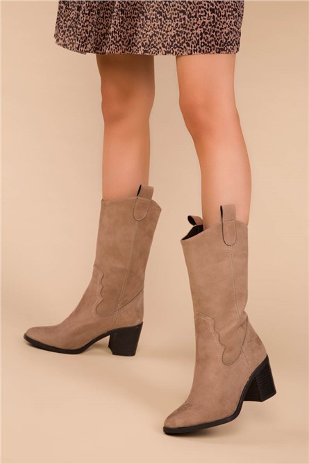 Botas Femininas - Bege 988044 #271899