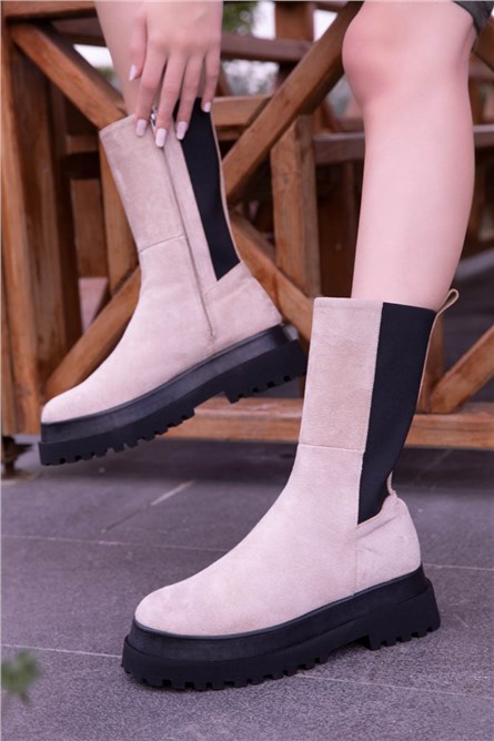 Botas Femininas - Bege 988114 #271969
