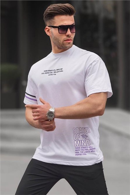 Men's Regular Fit T-Shirt 6087 - White #394832