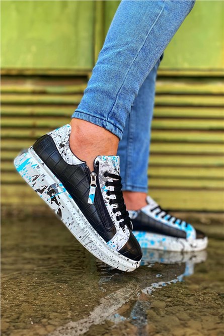 Calçados Masculinos KB02 - Preto com Azul #359022