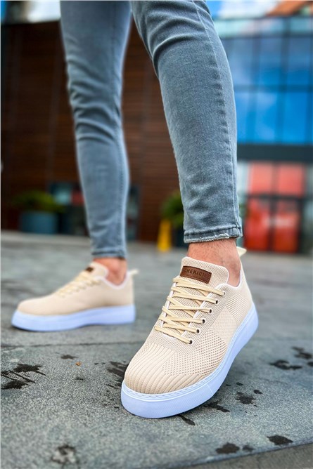 Men's Lace Up Shoes CH413 TBT - Cream Color #385152