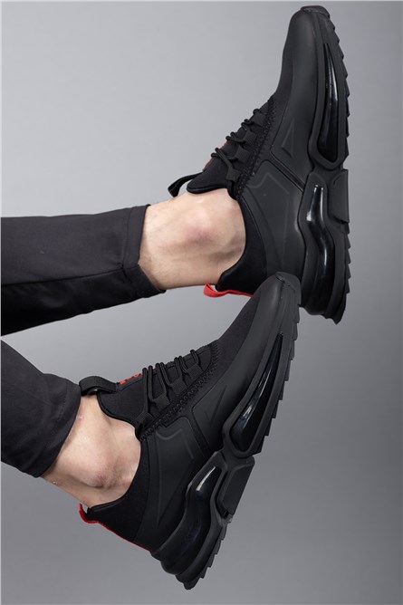 Muške sportske cipele 0012836 - crne s crvenim #402726