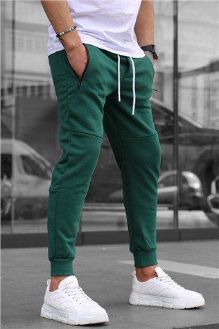 Calça Esportiva Masculina - Verde Escuro #329601