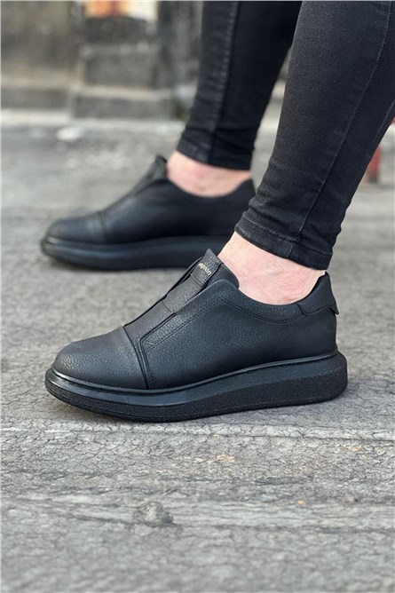 Sapatos Casuais Masculinos WG023 - Preto #412919