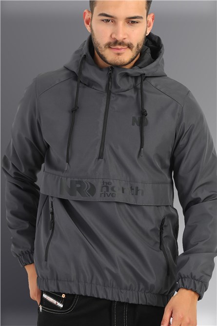 Jaqueta Anorak com Capuz Masculino DAN-300 - Antracite #408830