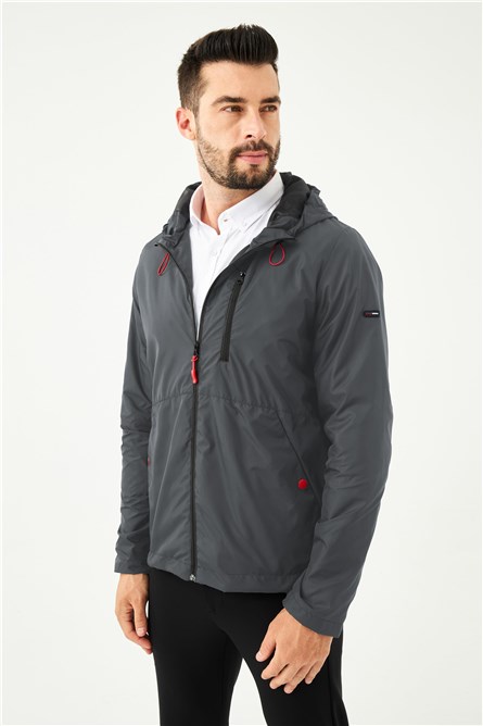 Y-23 muški baloner s kapuljačom - antracit #408321