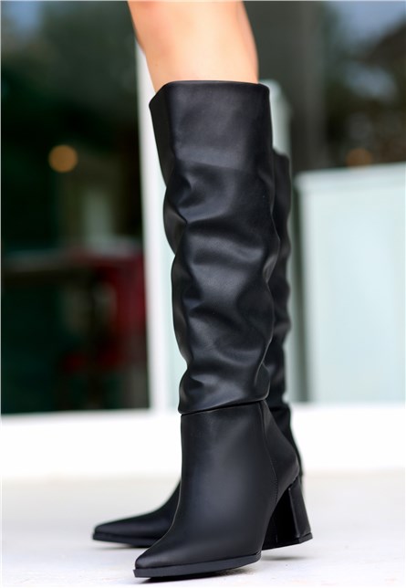 Botas de Salto Feminino - Pretas #411098