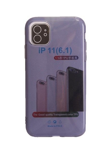 Parte traseira de silicone para iPhone 11 Pro Roxo 734272