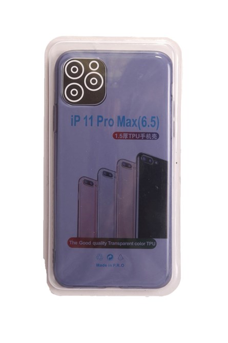 Parte traseira de silicone para iPhone 11 Pro Max Azul 734275