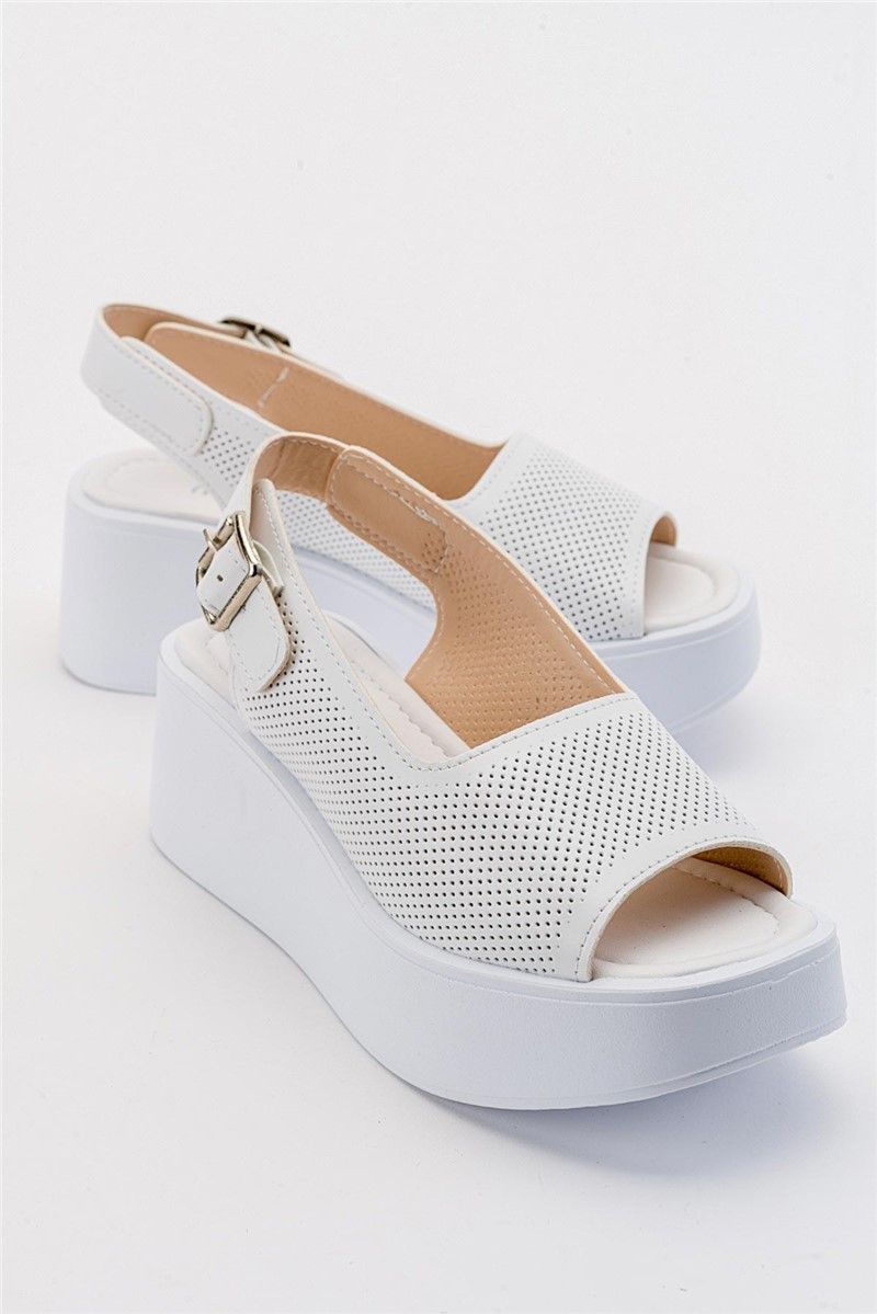 Women's Full Sole Sandals - White #381894